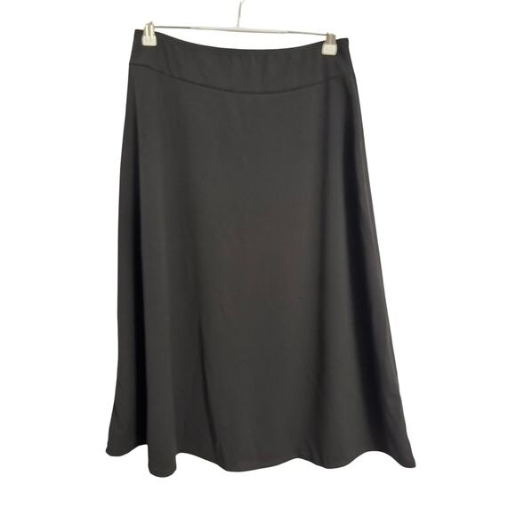 Double Take Women's XL Black A-Line Midi Skirt Stretch Whimsigoth Witchy Gothic - Picture 1 of 7